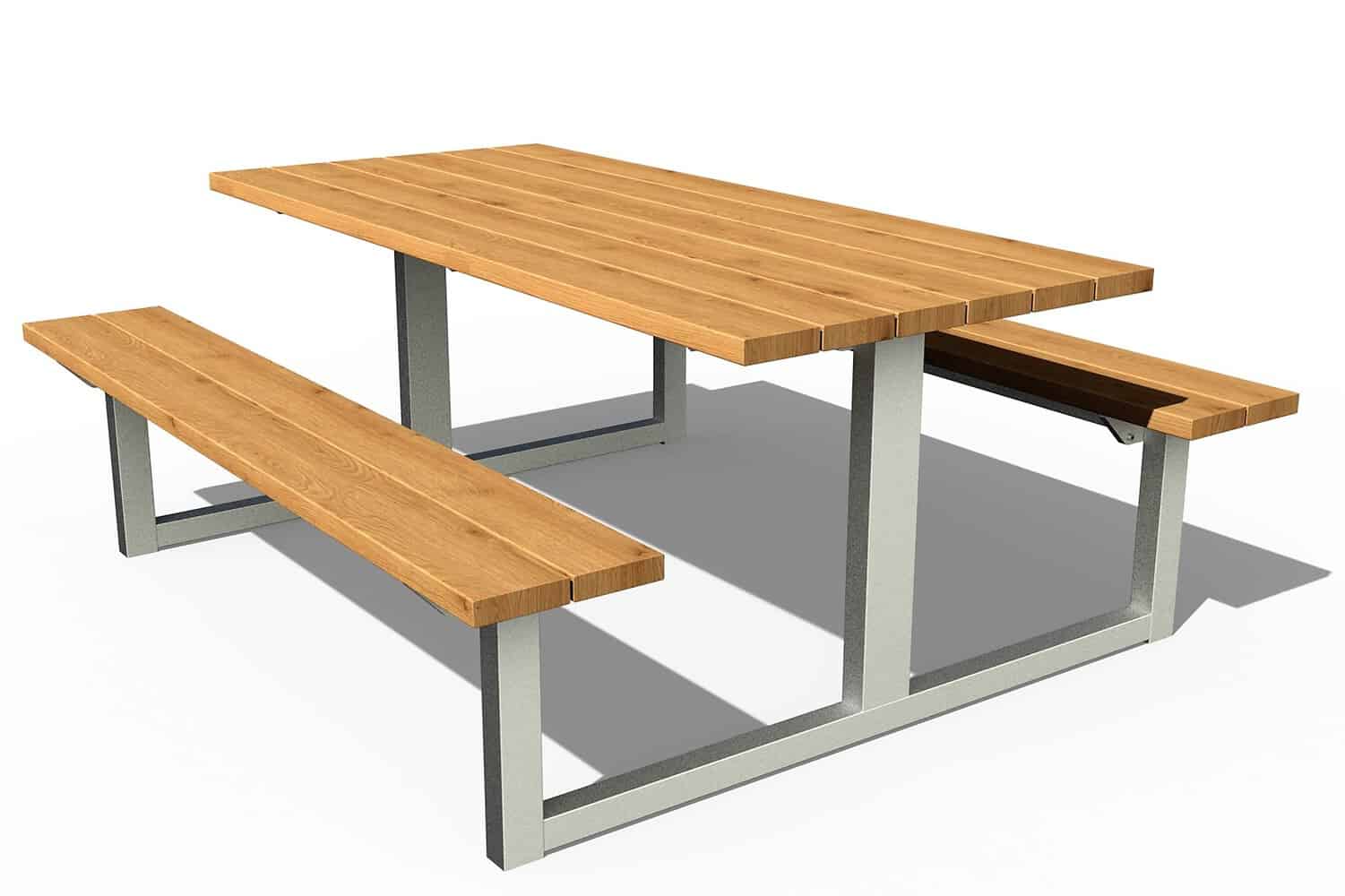 Wright Picnic Bench 180cm With Hardwood Outdoor Commercial Use