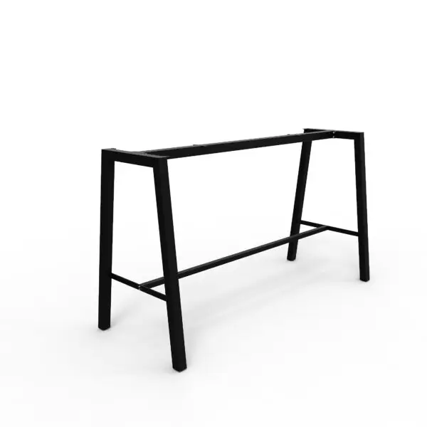 Hudson bar table base custom manufactured from powder coated steel.